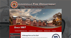 Desktop Screenshot of louisvillefire.com